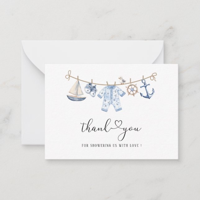 Vattenfärgssoldat Eleganten är en pojkbabydusch. Anteckningskort (Framsida)