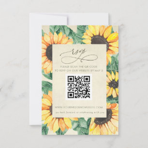 Vattenfärgssolsång Landskaps Trädgård Blommig QR-k OSA Kort