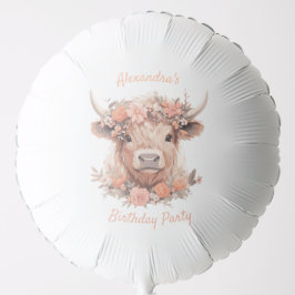 Vattenfärgssolskare för högland/födelsedagsballong