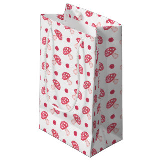 Vattenfärgssötad röd svamp och polka dots