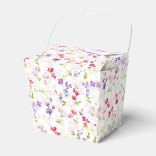 Vattenfärgssötsaker, ärter, söt blommigt presentaskar