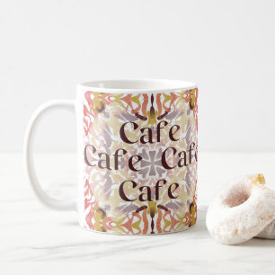 Vattenfärgsspansk kafé kaffemugg