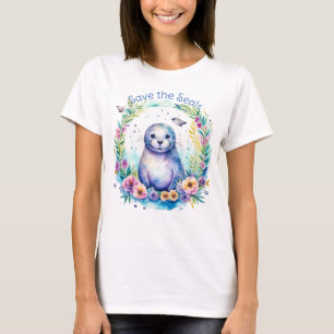 VattenfärgsSpara i Sälar T Shirt
