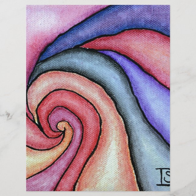 Vattenfärgsspiral (Framsida)