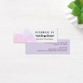 Vattenfärgssplatch Studörhänge Visningskort Litet Visitkort