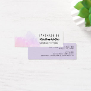 Vattenfärgssplatter Stöd Kort för örhängen