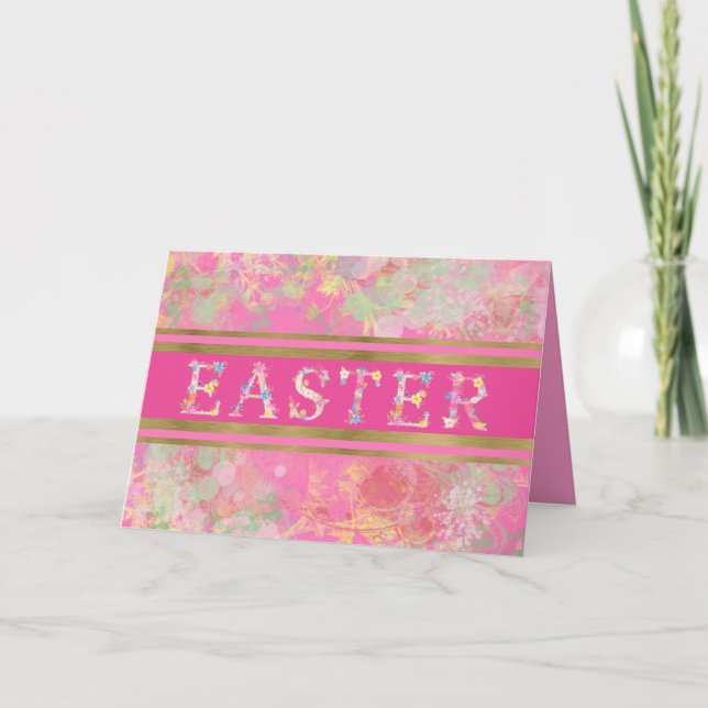 Vattenfärgsspringtime Påsk Helgdag-kort Helgkort (Framsida)