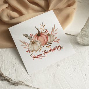 Vattenfärgssprumpor Happy thanksgiving-kort