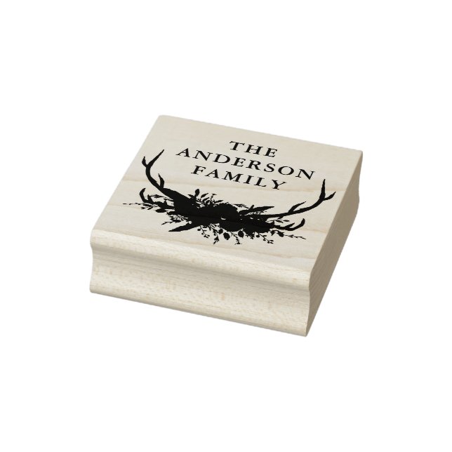 vattenfärgsstämpel blommigt terracotta modern eleg stämpel (Stämpel)