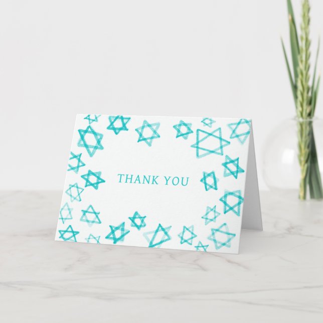 Vattenfärgsstjärnan i Roligten Aqua Star i David P Tack Kort (Framsida)