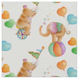 Vattenfärgsstruktur för cirkusdjur tyg