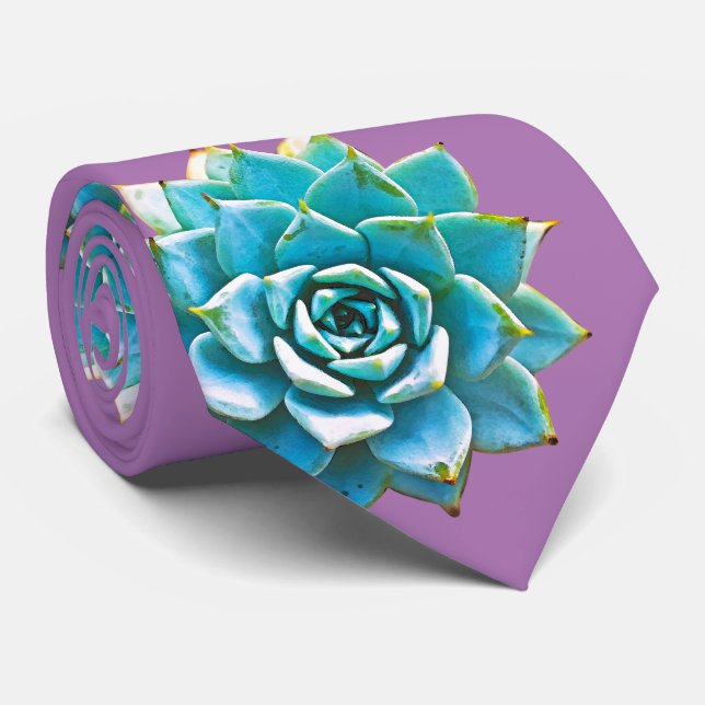 Vattenfärgssucculents på Lavender Slips (Rullad)