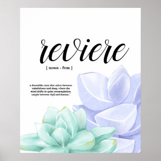 Vattenfärgssuckuskulär Poster - minimalistisk