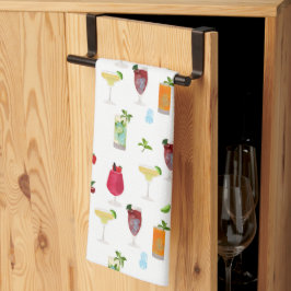 Vattenfärgssvansar & Party Drinks Bartender Kökshandduk