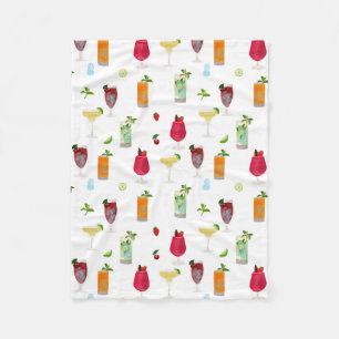 Vattenfärgssvansar & Party Drinks Fleecefilt