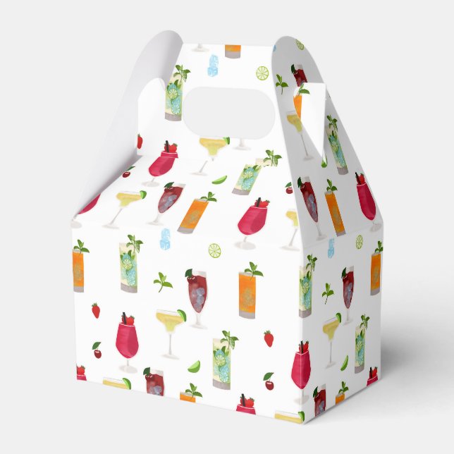 Vattenfärgssvansar & Party Drinks Presentaskar (Framsidan Sidan)