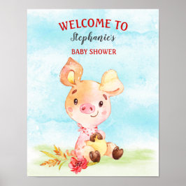 Vattenfärgssvinster, babyskare poster
