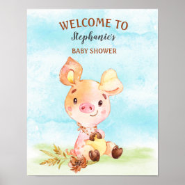 Vattenfärgssvinster, babyskare poster