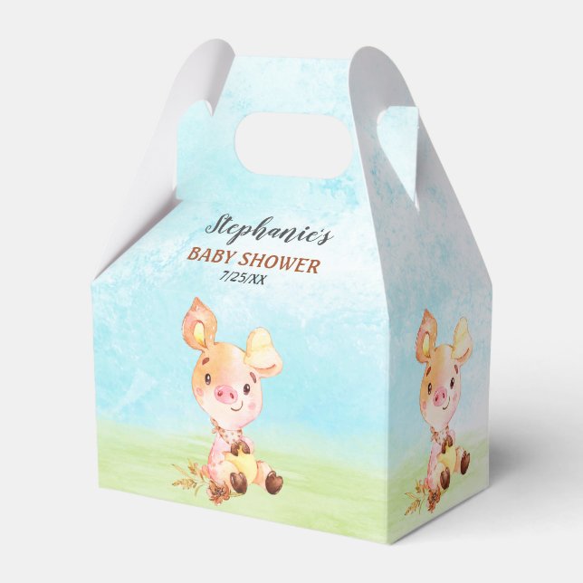 Vattenfärgssvinster, babyskare presentaskar (Framsidan Sidan)