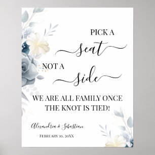 Vattenfärgssymbol Plocka ett säte som inte är ett Poster