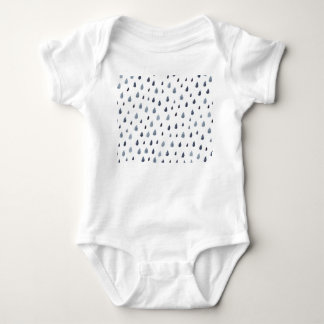 Vattenfärgstam, indigo sömlös mönster. t shirt