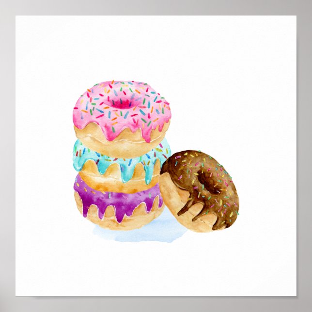 Vattenfärgstapel av punkter poster (Framsidan)