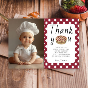 Vattenfärgstårta Baby Kokar Födelsedagsfest Tack Kort