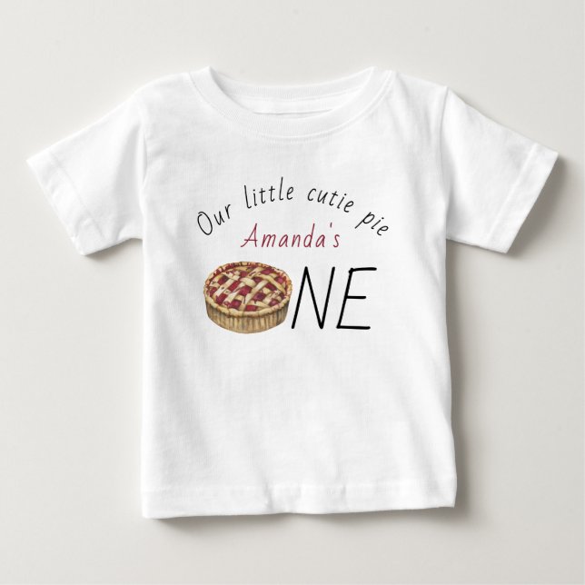 Vattenfärgstårta Barnkalas T Shirt (Framsida)