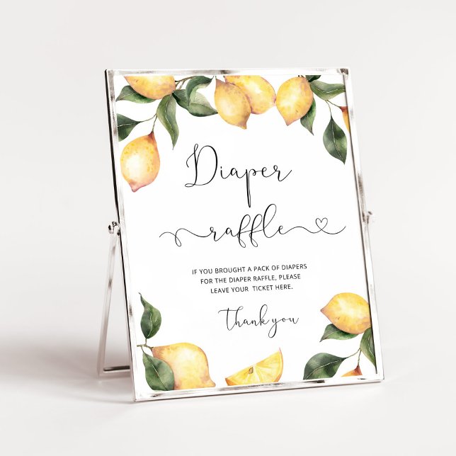 Vattenfärgstecken Lemon-raffelstecken Poster (Skapare uppladdad)