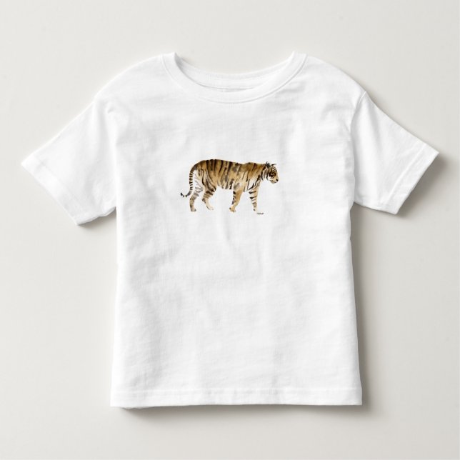 Vattenfärgstiger Walking T Shirt (Framsida)