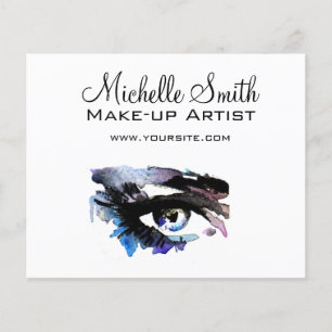 Vattenfärgstillägg i öga, makeup-branding flygblad