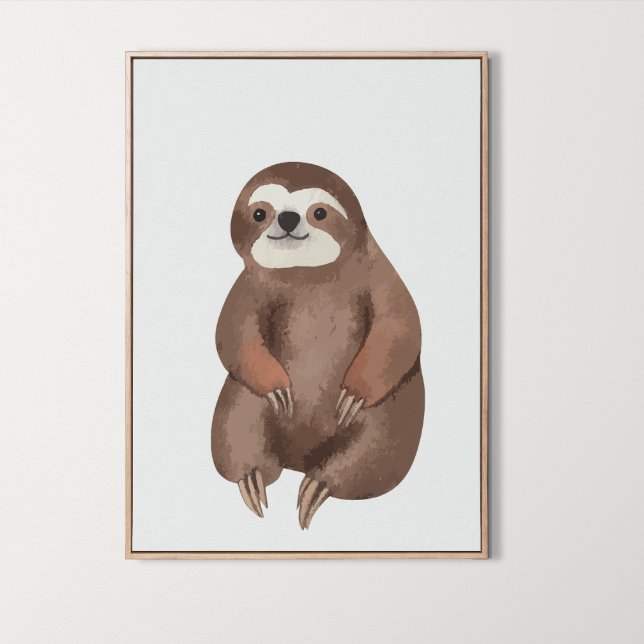 Vattenfärgsträd Djuren Nursery Room Decor Poster (Watercolor Woodland Animals Nursery Room Decor, animal prints, 
)