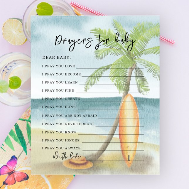 Vattenfärgstrand - Party-spel | böner för baby (Skapare uppladdad)