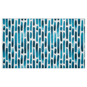 Vattenfärgstreck 091121 - Cyan Blue Toned Fabric Tyg
