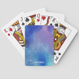 Vattenfärgstreck - dekoration | casinokort