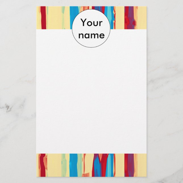 Vattenfärgstruktur Brevpapper (Framsida)