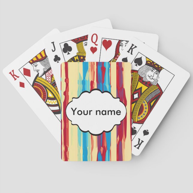 Vattenfärgstruktur Casinokort (Baksidan)