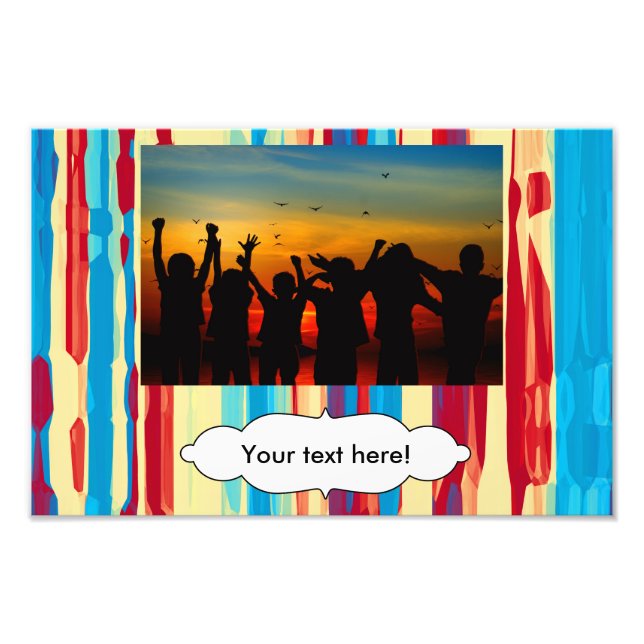 Vattenfärgstruktur Fototryck (Framsidan)