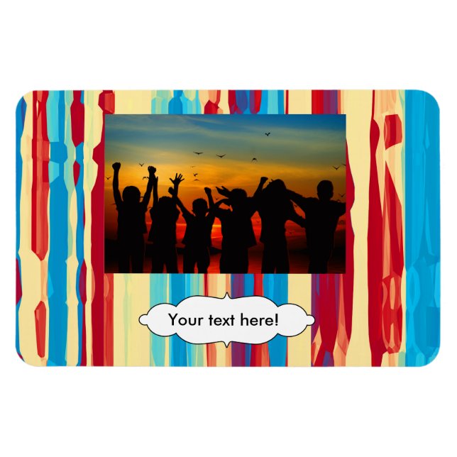 Vattenfärgstruktur Magnet (Horisontell)