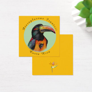 Vattenfärgstrumpa Fyrkantigt Visitkort