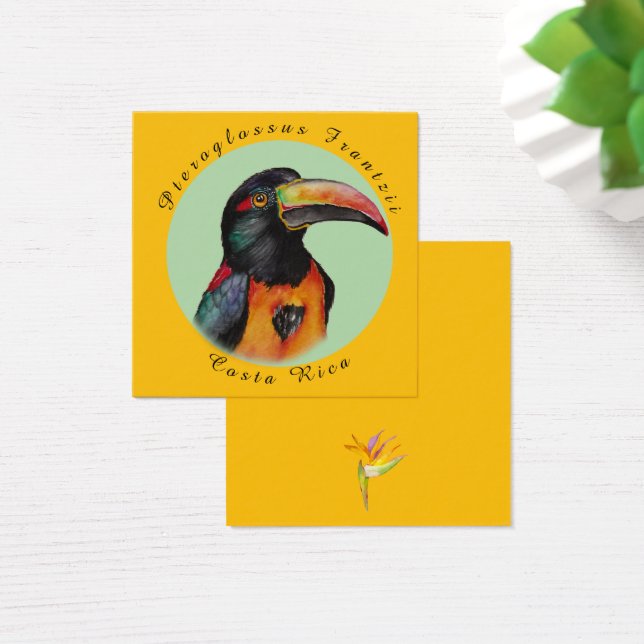 Vattenfärgstrumpa Fyrkantigt Visitkort (Skivbord)