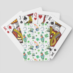 VattenfärgSts Patrick mönster för dag Casinokort