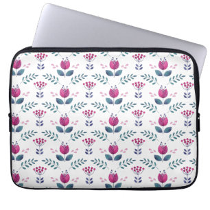 VattenfärgsTulip Rosa Laptop Fodral