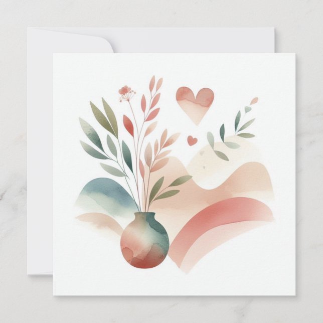 Vattenfärgstyp 11 julkort (Framsida)