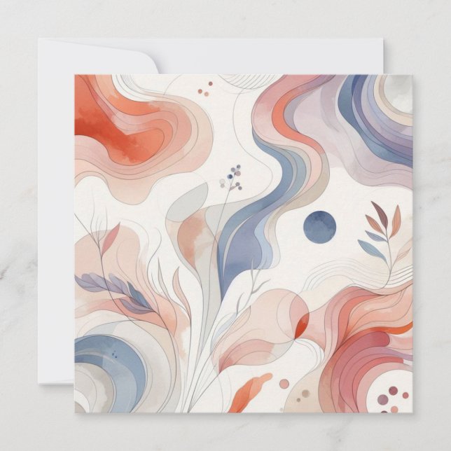 Vattenfärgstyp 12 julkort (Framsida)