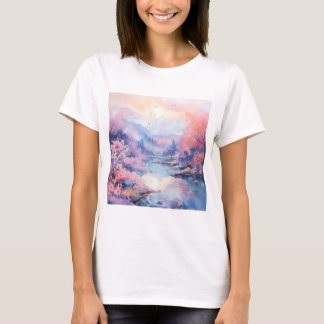 Vattenfärgstyp T Shirt