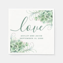 Vattenfärgsukulationer. Blommigt cactus bröllop