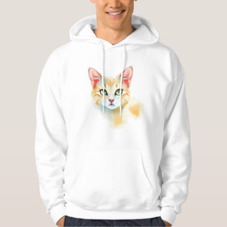 Vattenfärgsutkast för Cat Hoodie