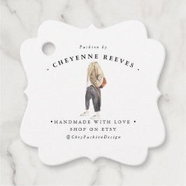 Vattenfärgsutkast Mode | Häng Märkre för företag Gåvor Etiketter