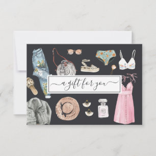 Vattenfärgsutkast Mode   Intyg om gåva